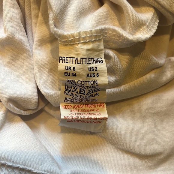 PRETTY LITTLE THING white tunic/mini - Picture 6 of 6